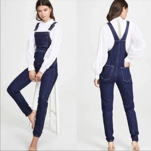 WeWoreWhat Basic Overalls Jeans Dark Wash